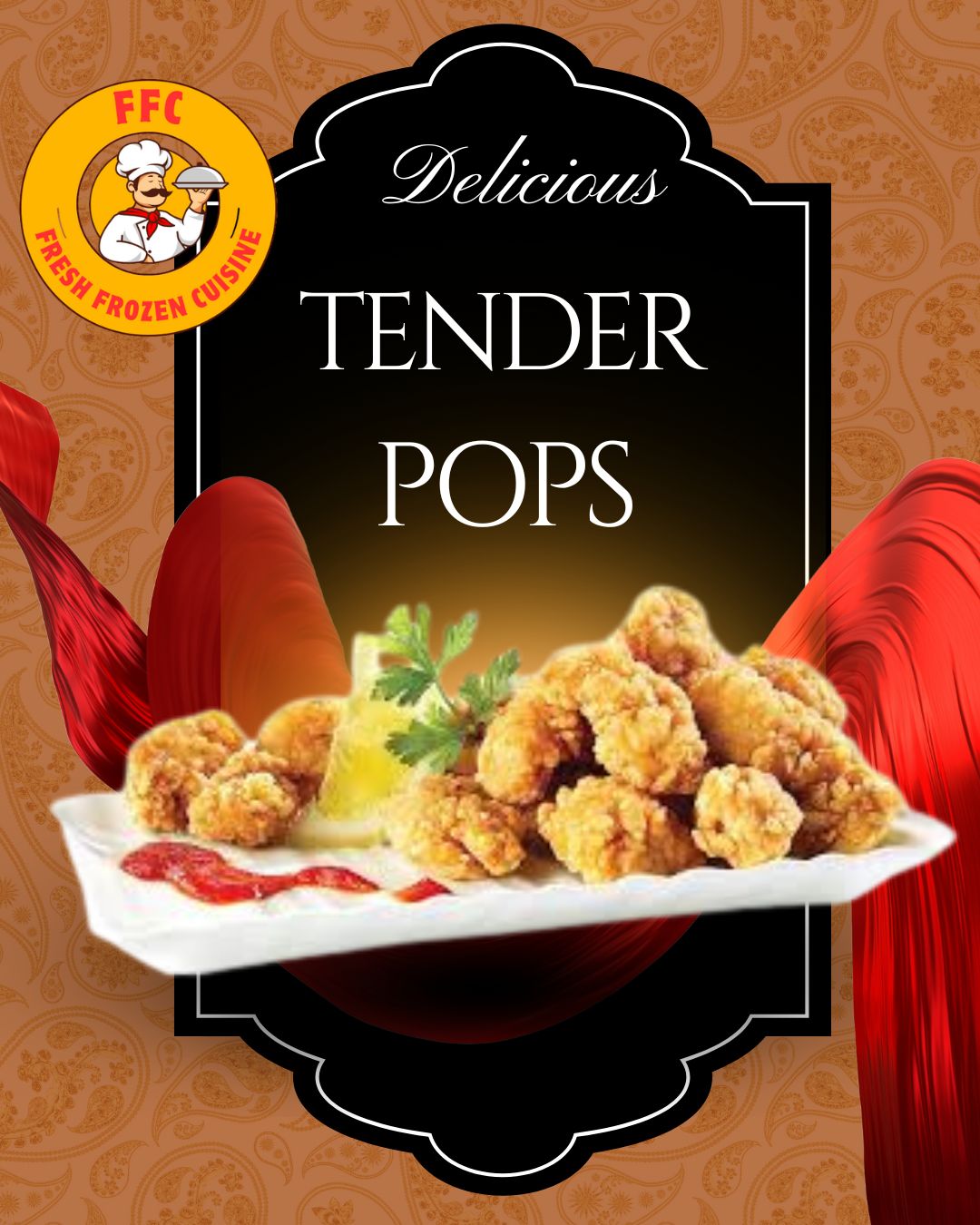 🍗 ½ kg Chicken Tender Pops (Frozen Pack)