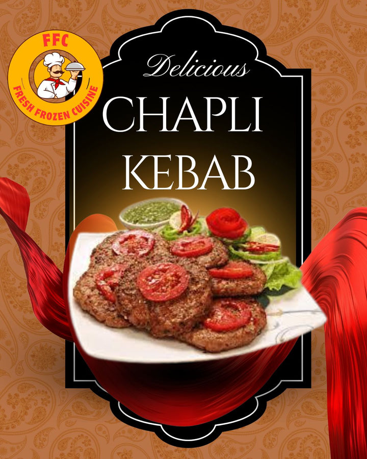 🥘 8-Piece Chapli Kebabs (Frozen Pack)