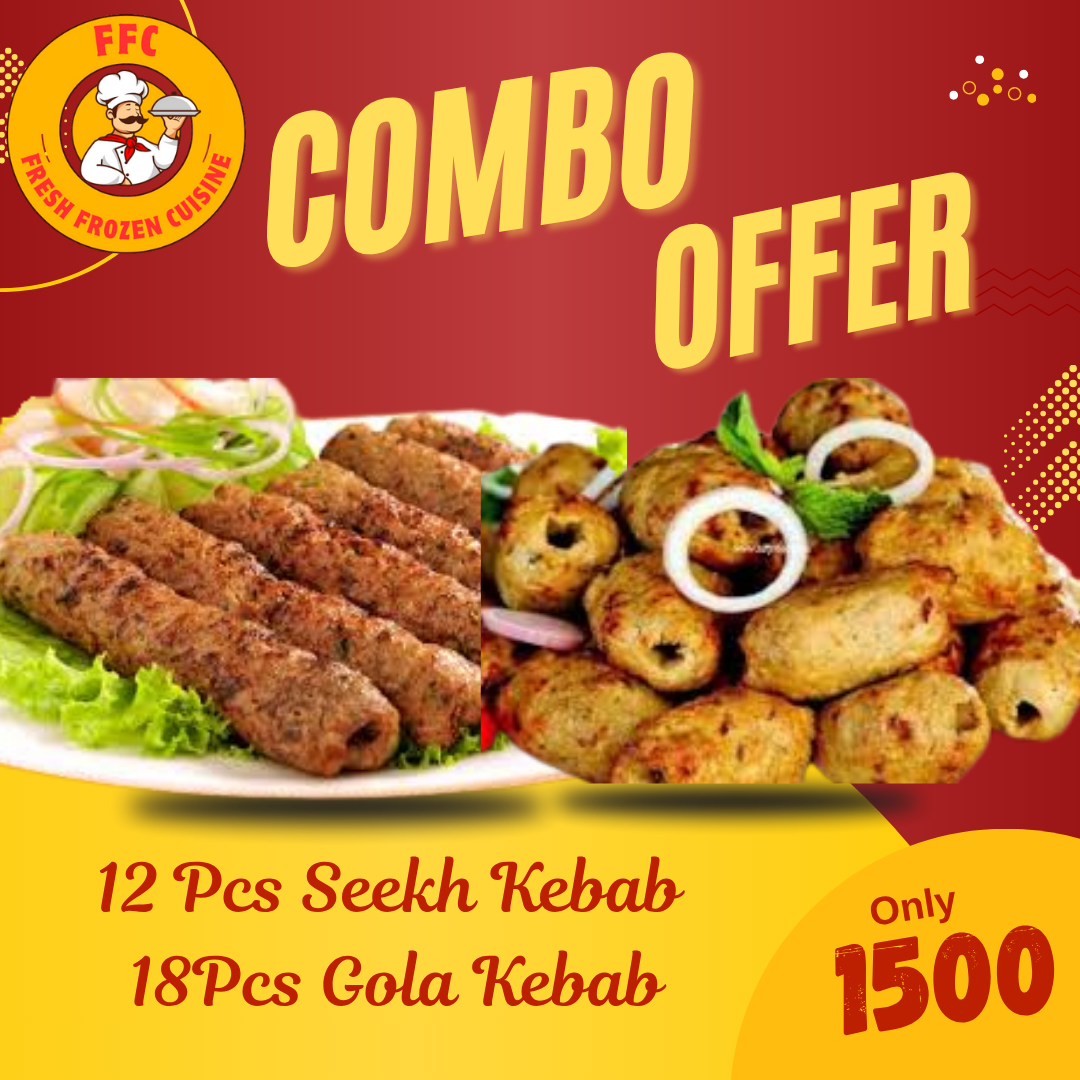 FFC Deal 2 -12 Pieces Of Seekh Kebab & 18 Pieces Of Gola Kebab