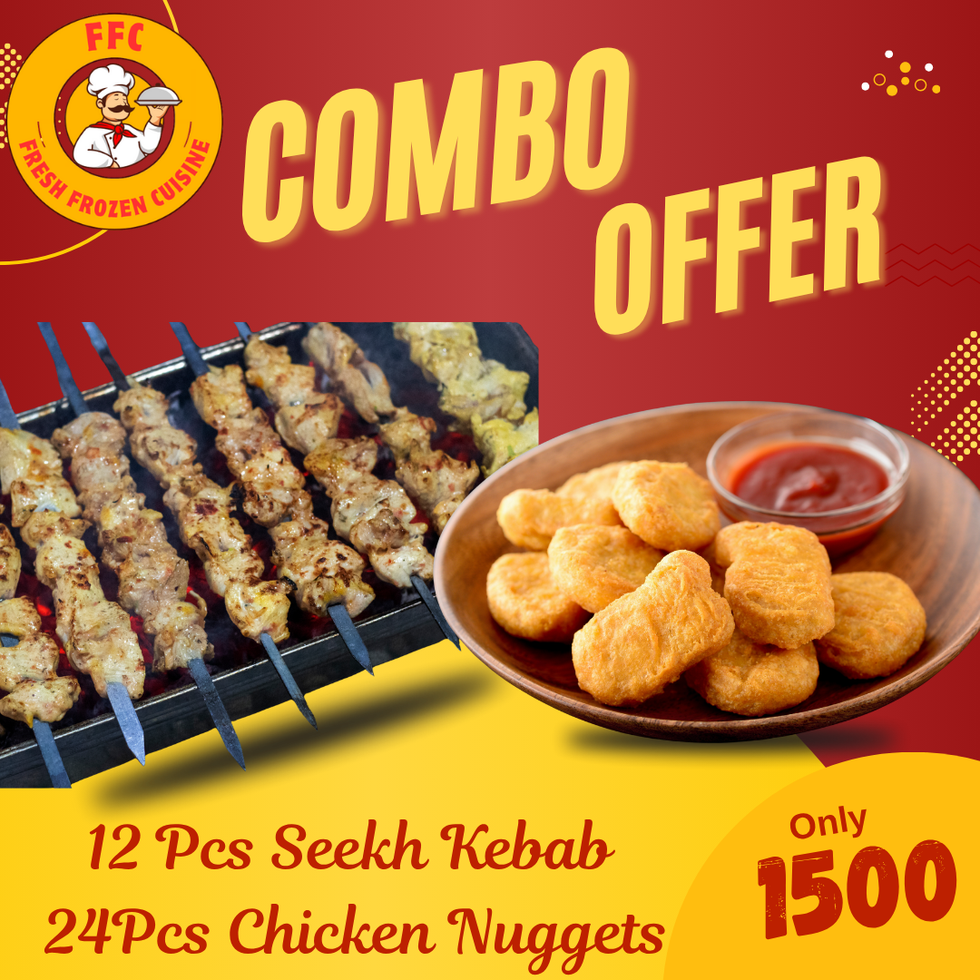 FFC Deal 4 - 12 Pcs Seekh Kebab  & 24Pcs Chicken Nuggets