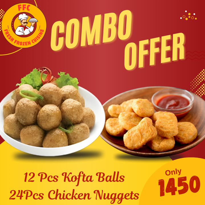 FFC Deal 5 - 12 Pcs Seekh Kebab & 24Pcs Chicken Nuggets