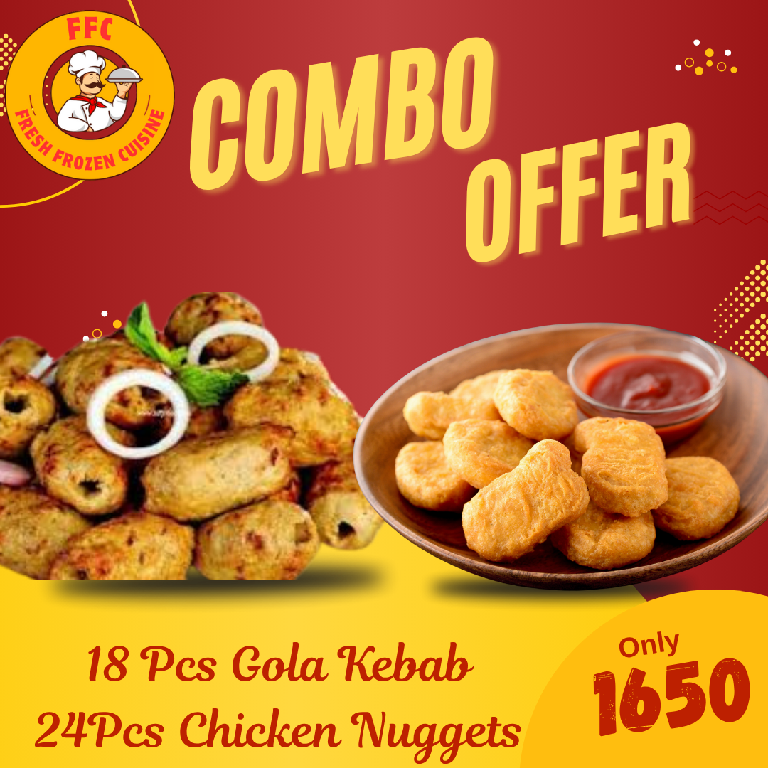 FFC Deal 6- 18 Pcs Gola Kebab  & 24Pcs Chicken Nuggets