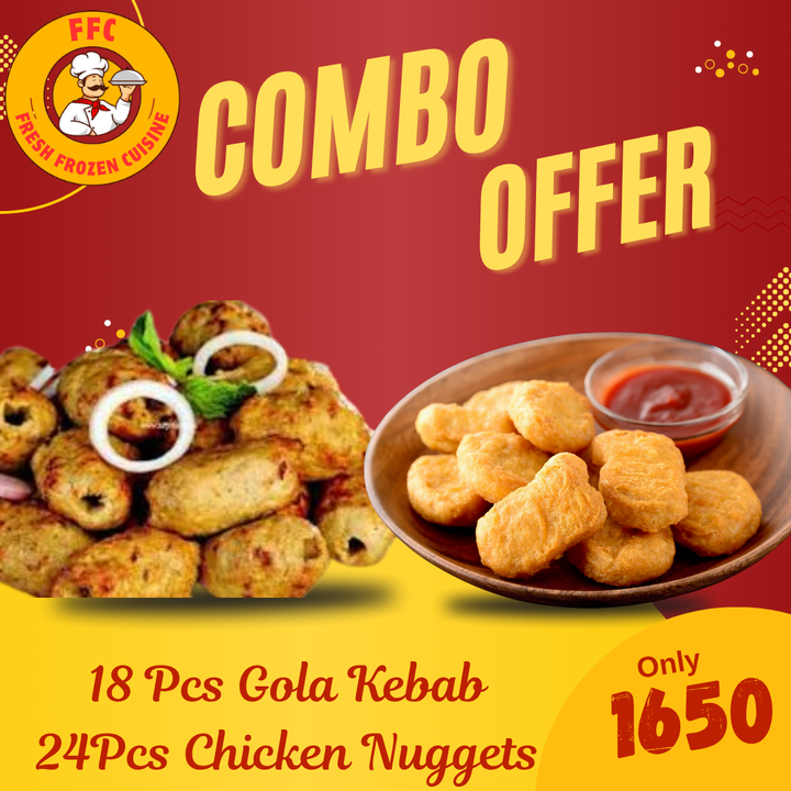 FFC Deal 6- 18 Pcs Gola Kebab  & 24Pcs Chicken Nuggets