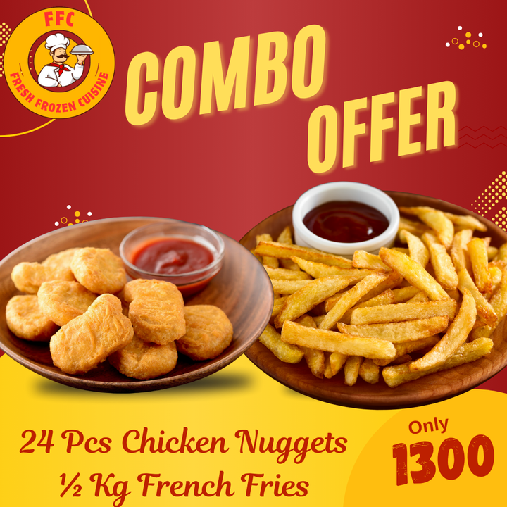 FFC Deal 8 -24 Pcs Chicken Nuggets ½ Kg French Fries