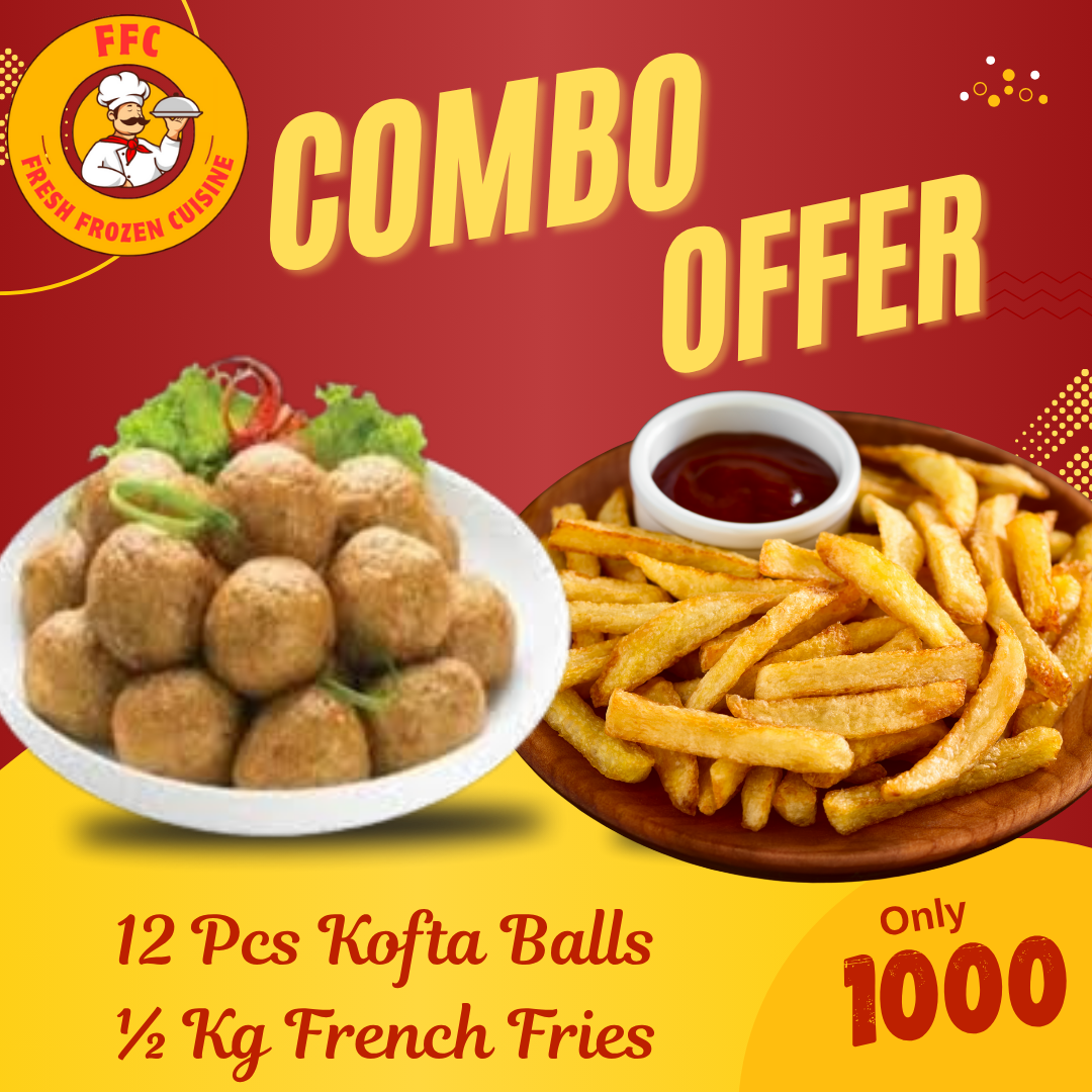 FFC Deals 9 - 12 Pcs Kofta Balls ½ Kg French Fries