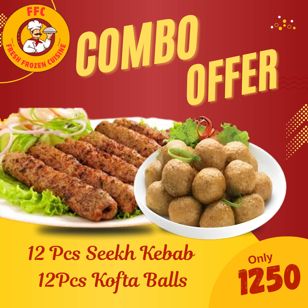 FFC Deal 1 -12 Pieces Seekh Kebab & 12 Pieces Of Kofta Balls
