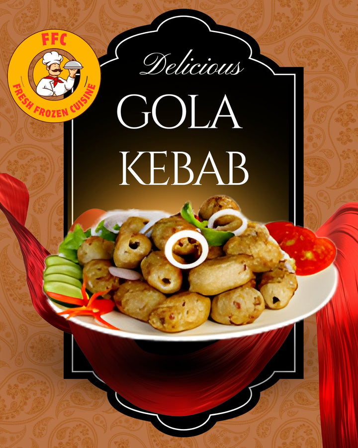 🥩 18-Piece Gola Kebab (Frozen Pack)